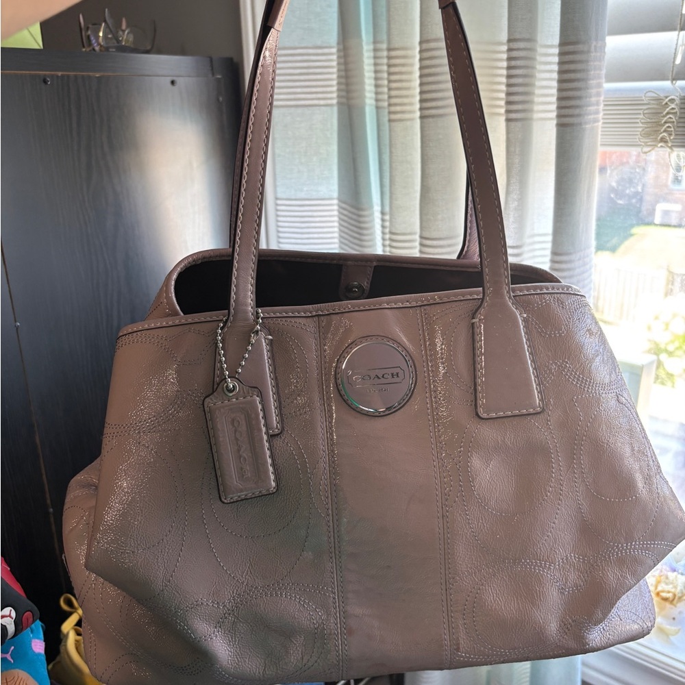 SOLD ❌2011 Purplish Grey Coach Tote bag